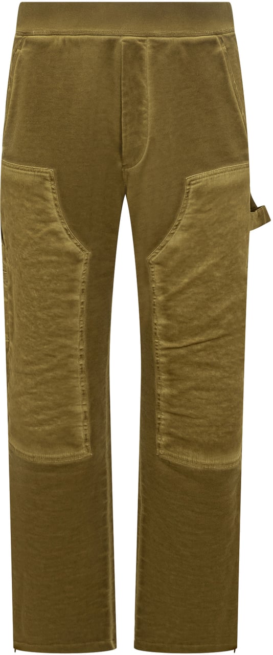 Dsquared2 Barrow Pantaloni Cargo Marroni in Velluto Bruin