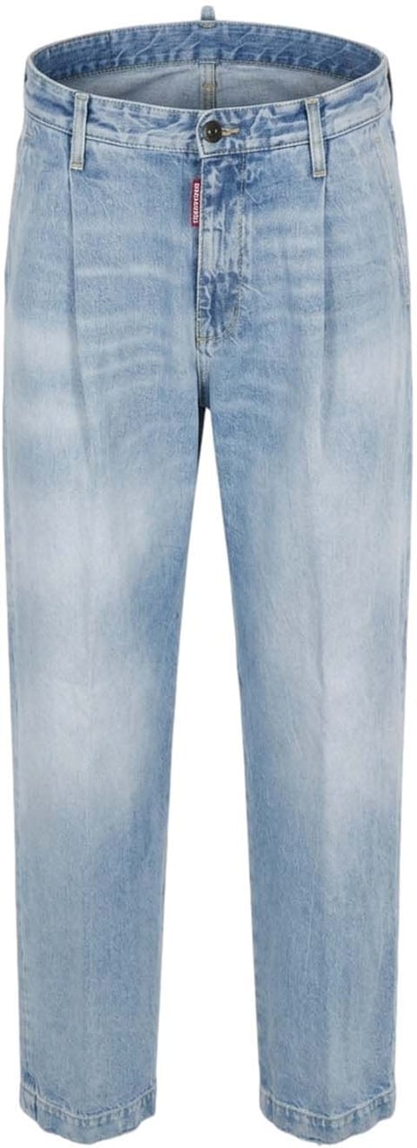 Dsquared2 Loose fit jeans 'One Pleat' Blauw