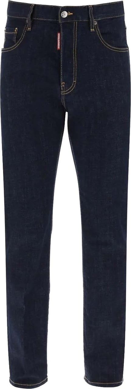 Dsquared2 Cotton Denim Jeans Blauw