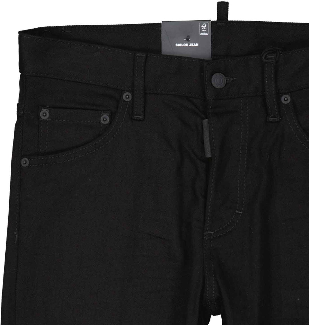 Dsquared2 Dsquared2 Black Bull Sailor Denim Jeans Zwart