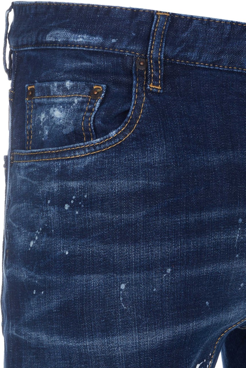 Dsquared2 Tidy Biker Jeans blau Blauw