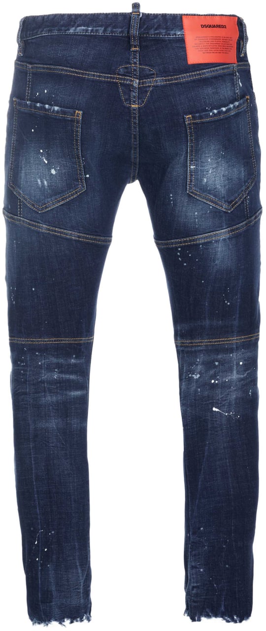Dsquared2 Tidy Biker Jeans blau Blauw