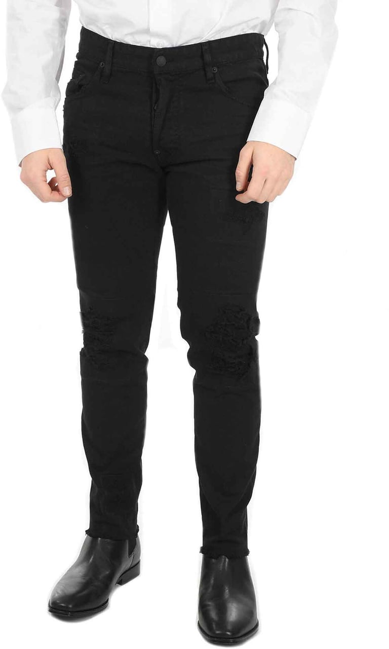 Dsquared2 Dsquared2 Black Bull Skater Jeans Zwart
