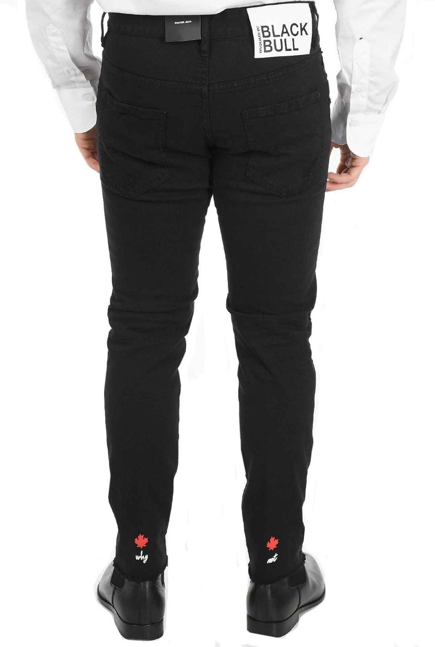 Dsquared2 Dsquared2 Black Bull Skater Jeans Zwart