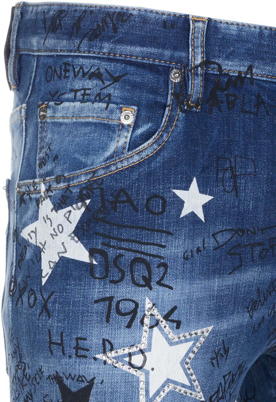Dsquared2 Dsquared2 Skater Jeans blau Blauw