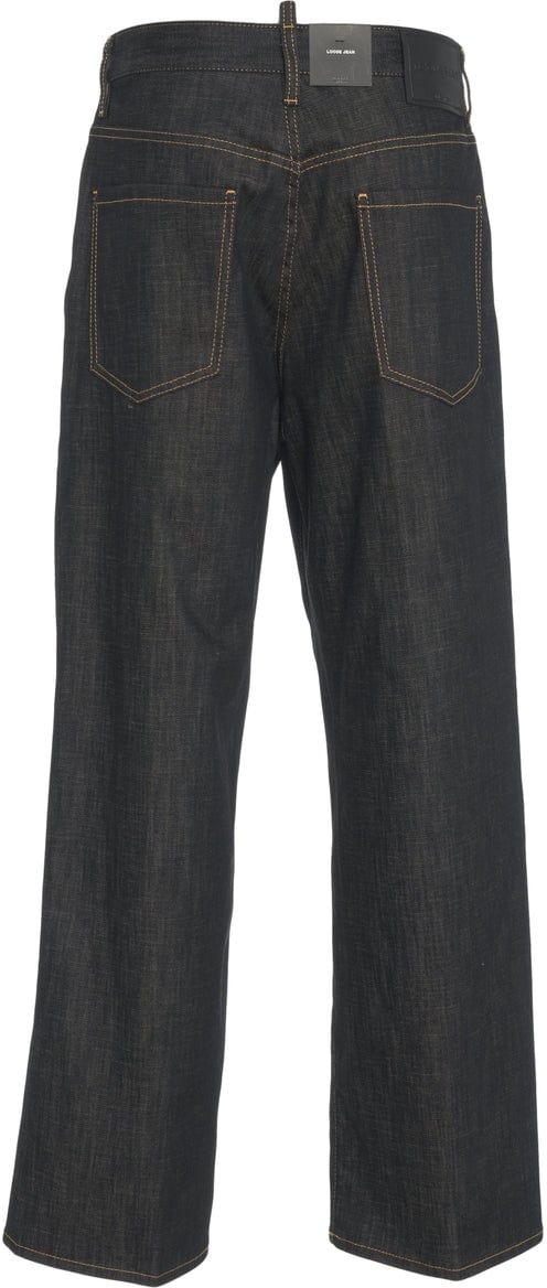 Dsquared2 Wide leg jeans 'Loose' Zwart