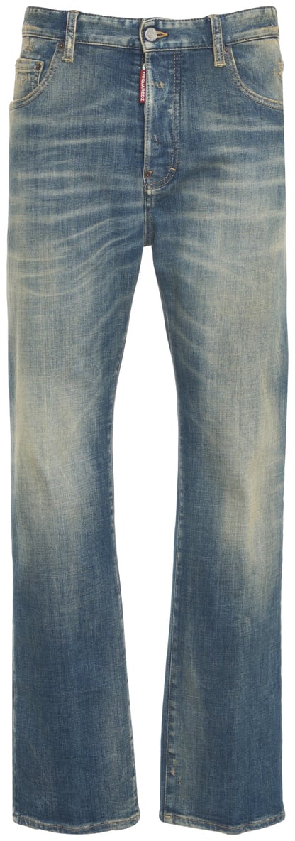 Dsquared2 Jeans straight leg '642' Blauw