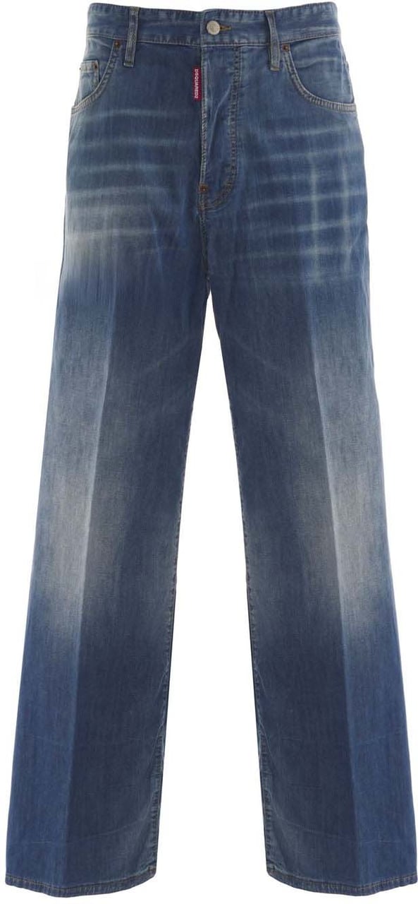 Dsquared2 Cotton blend jeans Blauw