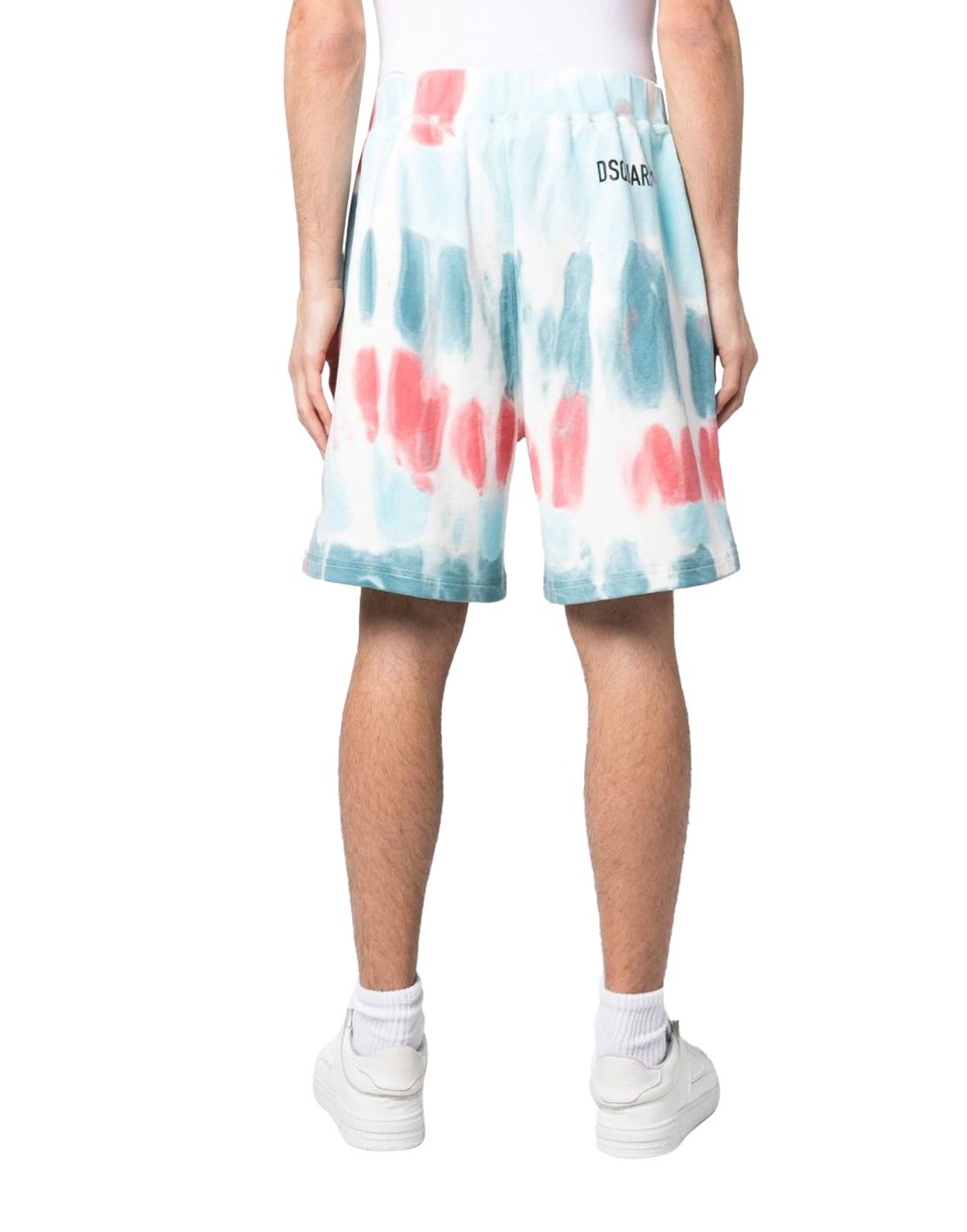 Dsquared2 Tie Dye Distressed Relax Fit Shorts Divers