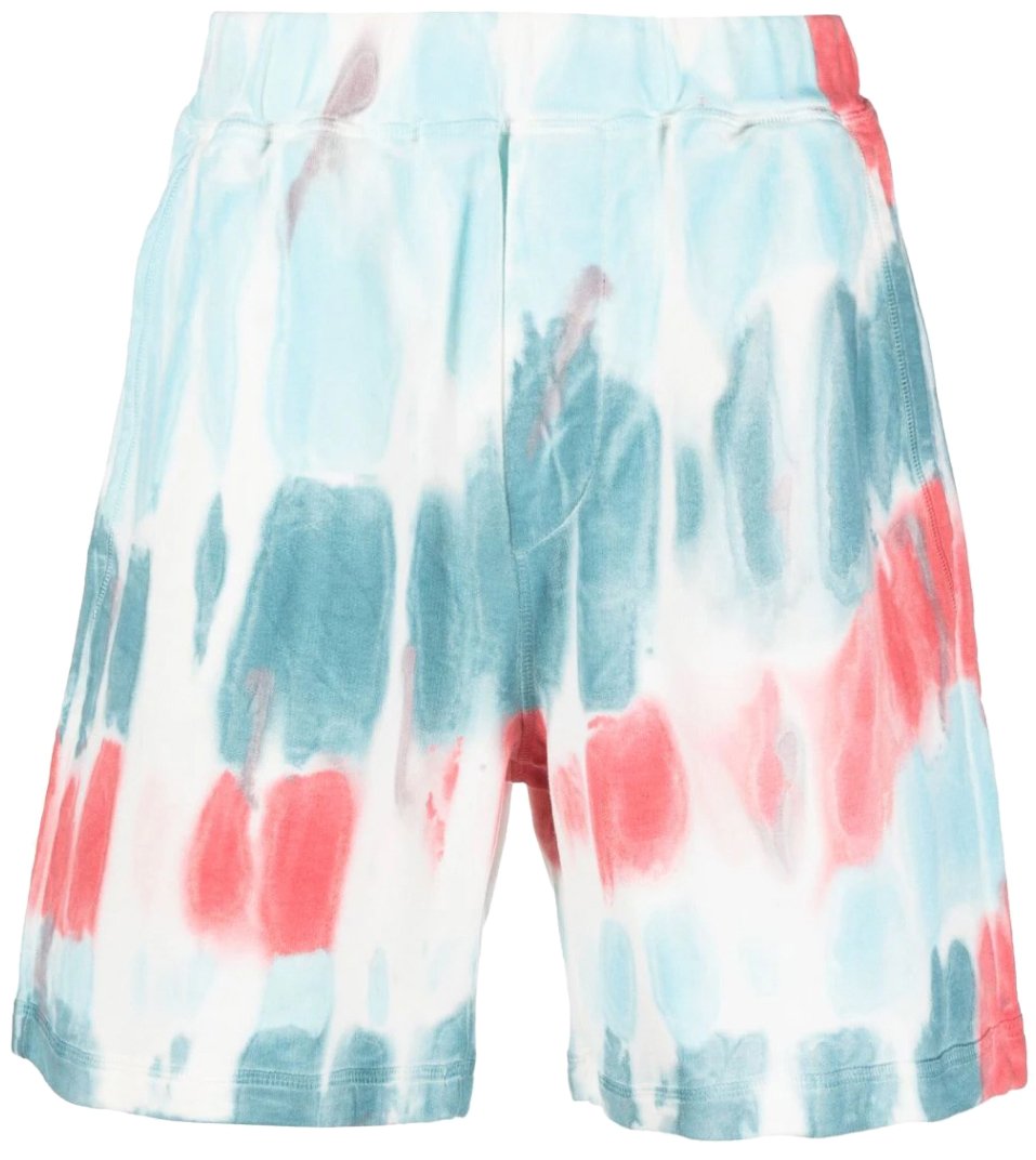Dsquared2 Tie Dye Distressed Relax Fit Shorts Divers