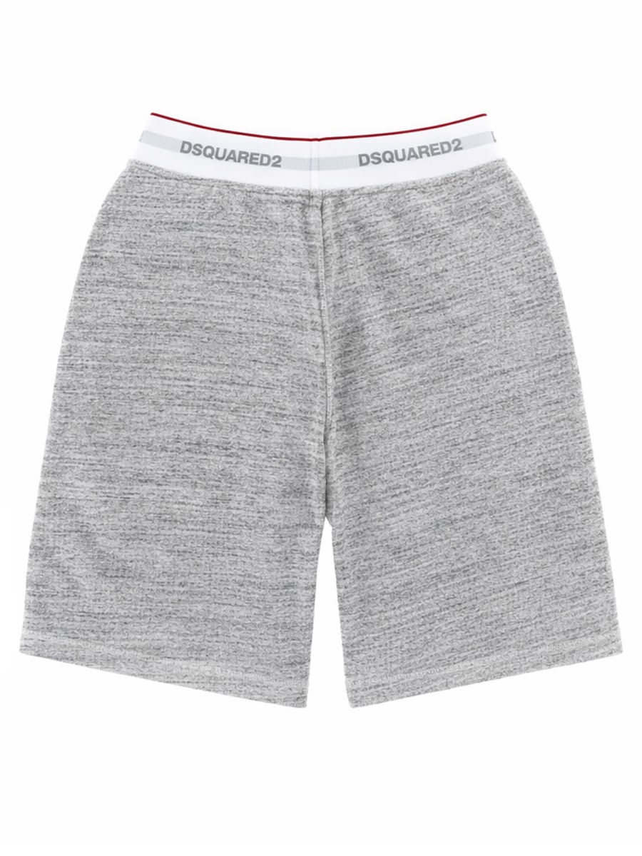 Dsquared2 Oversize Logo Repeated Waistband Shorts Wit