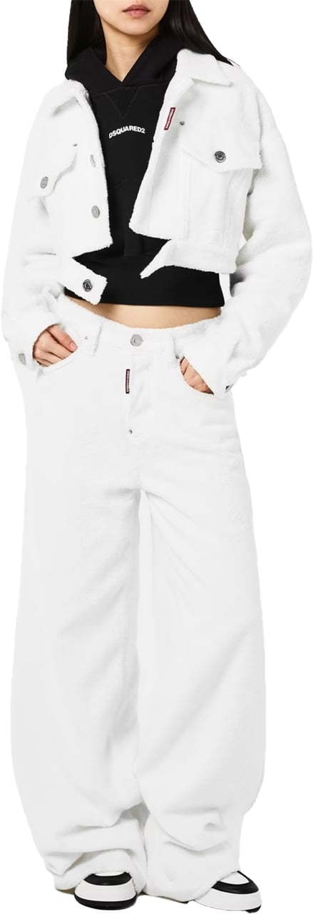 Dsquared2 Cropped Towel Jacket Wit