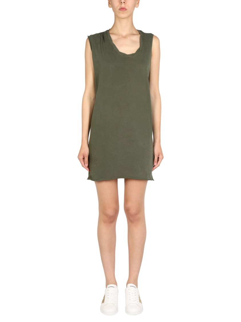 Dsquared2 Mini Round Neckline Dress Grijs