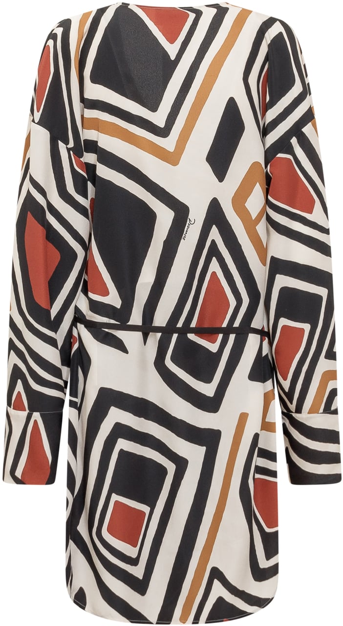 Dsquared2 Abito con Stampa Zwart