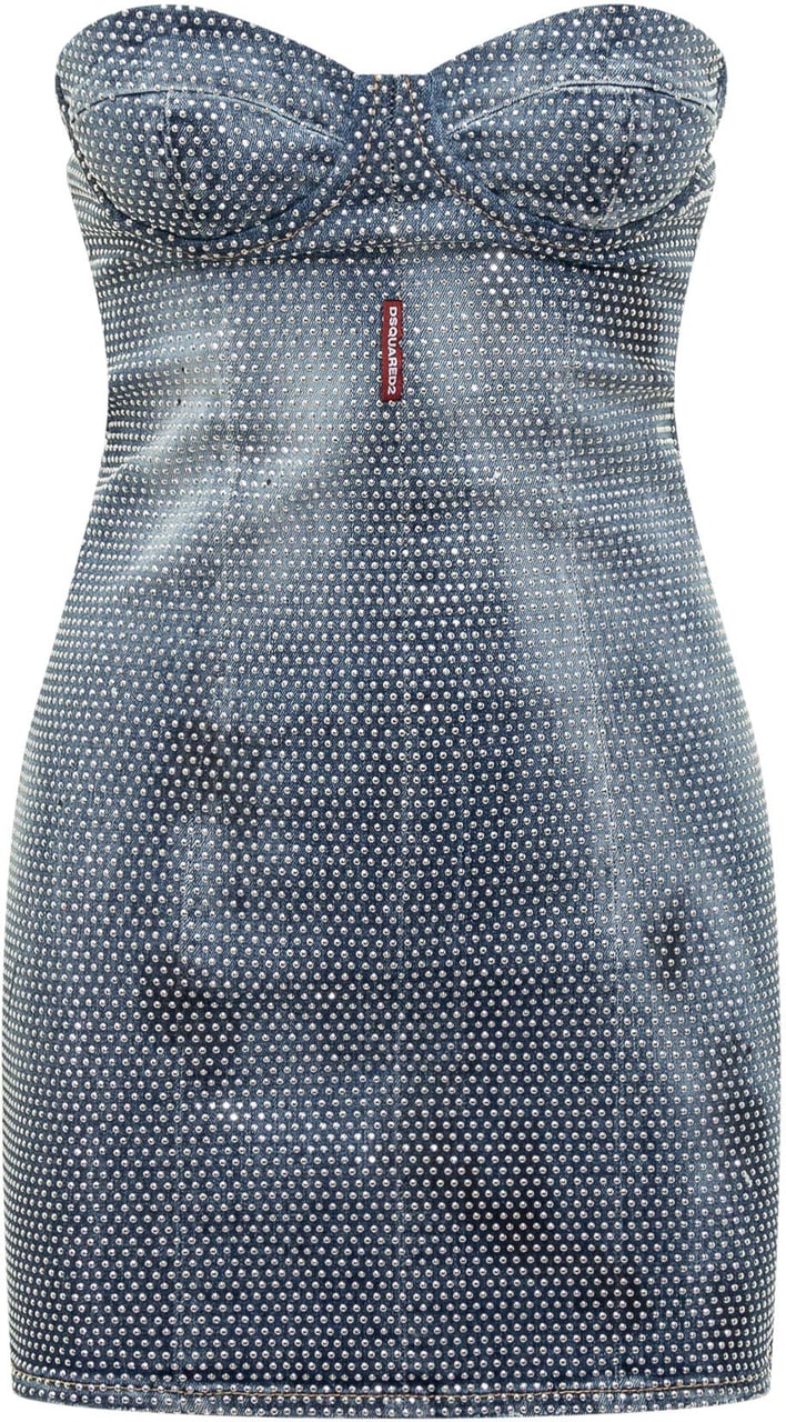 Dsquared2 Abito  Corto Blauw
