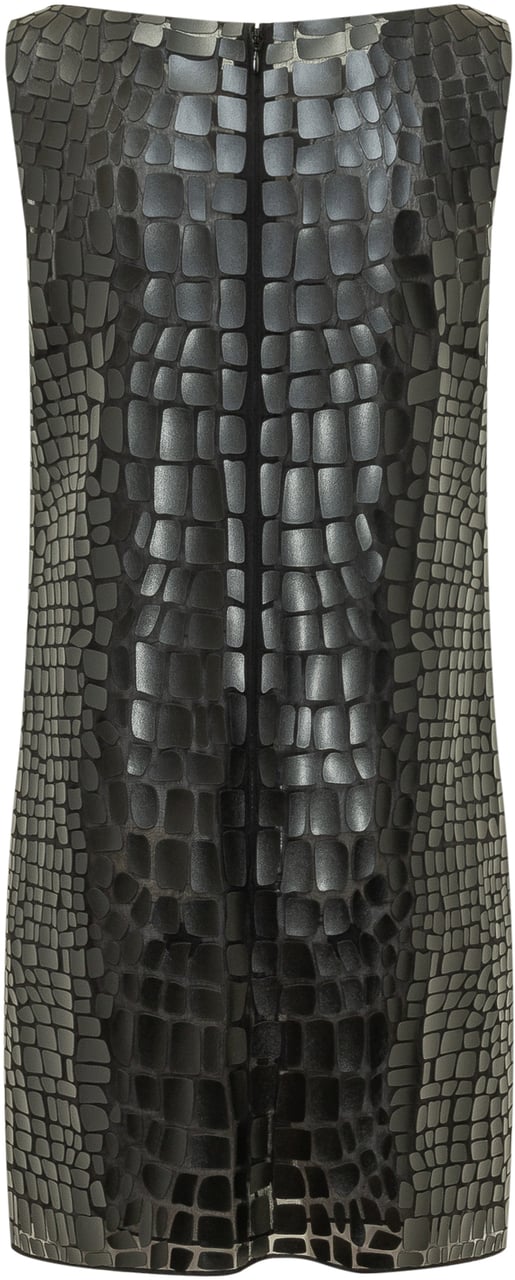 Dsquared2 Uptown Croco Dress Zwart