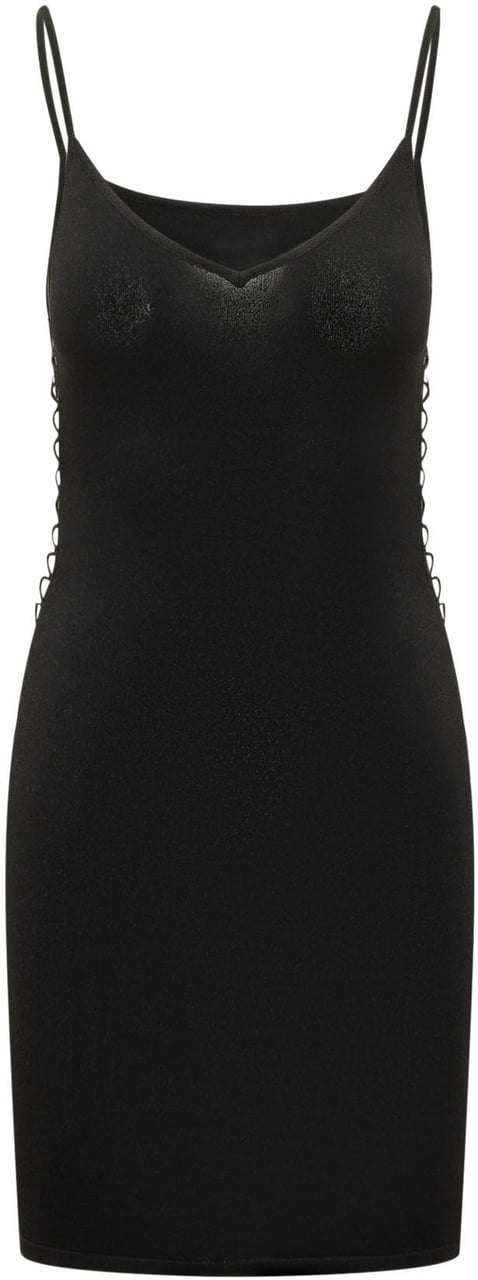Dsquared2 Abito con Spalline Sottili e Scollo a V Zwart