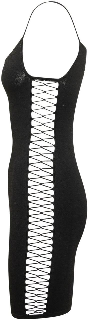 Dsquared2 Abito con Spalline Sottili e Scollo a V Zwart