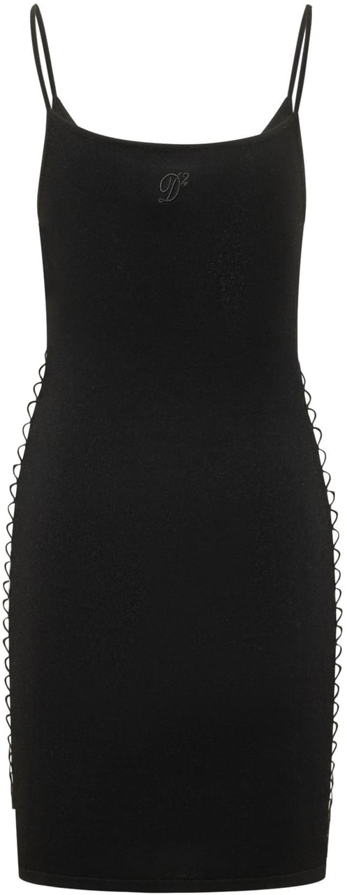 Dsquared2 Abito con Spalline Sottili e Scollo a V Zwart
