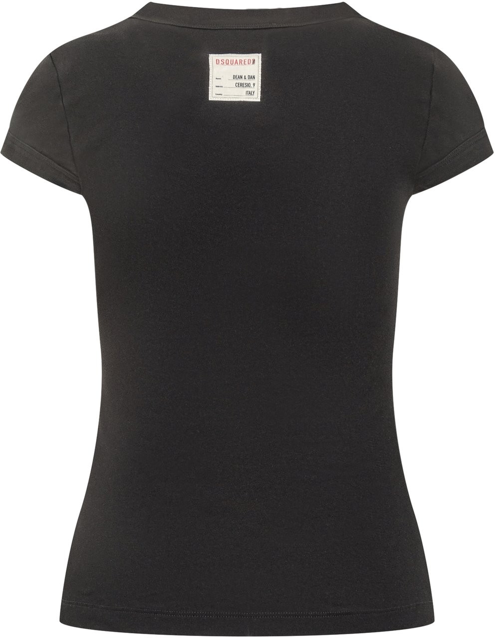 Dsquared2 Dsquared2 T-Shirt Nera con Stampa Sexy Zwart