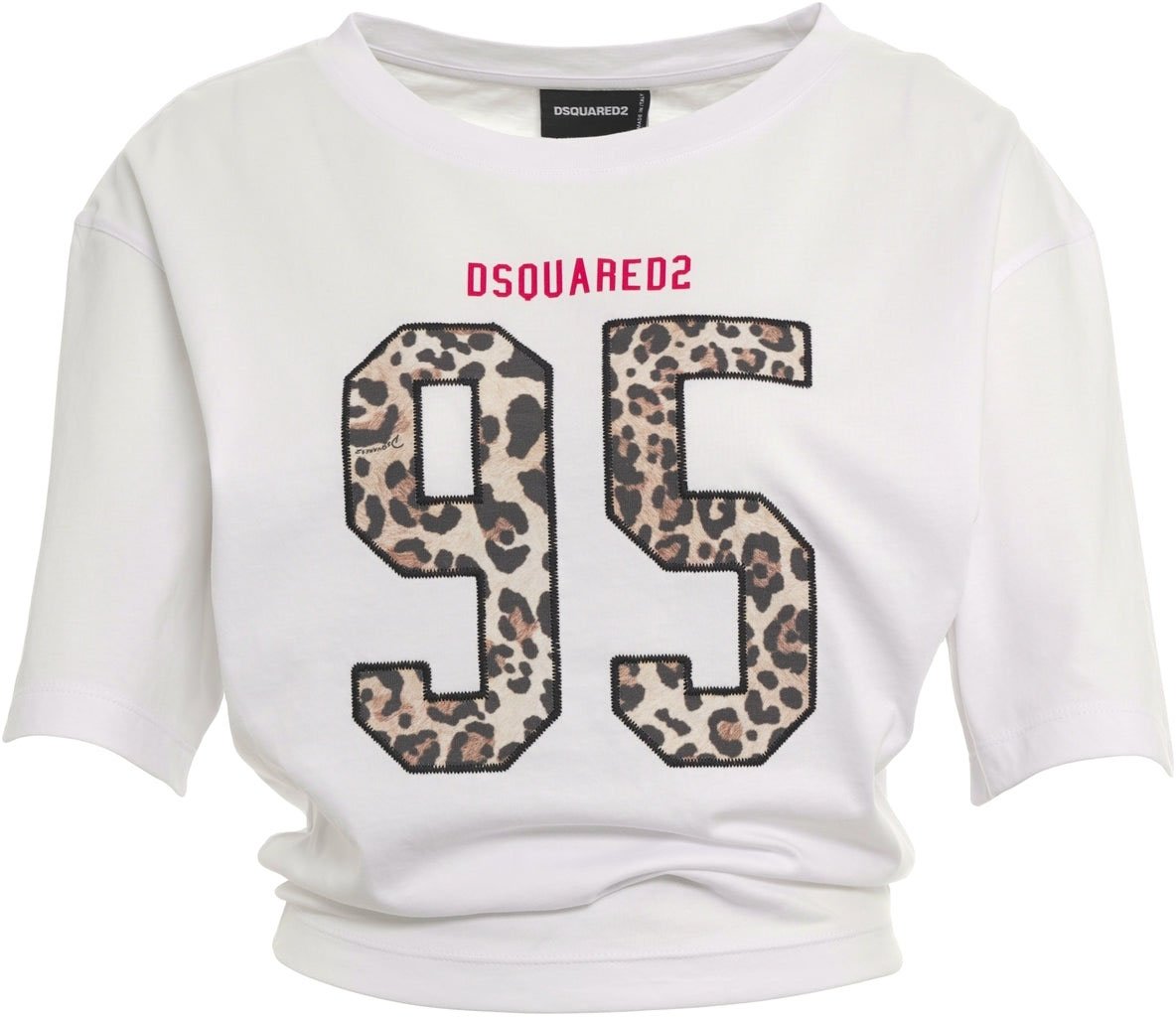 Dsquared2 T-shirt with logo detail Wit