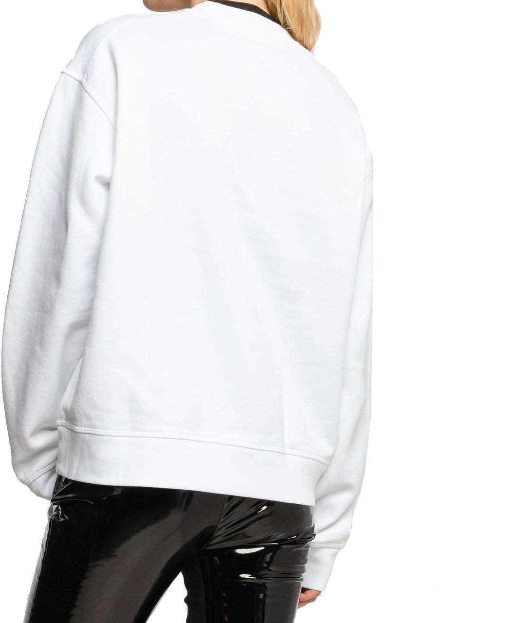 Dsquared2 Cotton Logo Sweatshirt Wit
