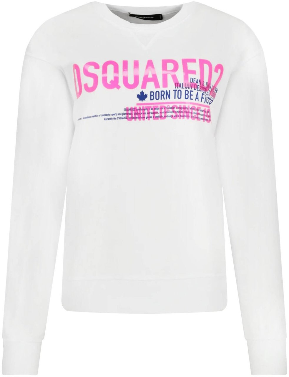 Dsquared2 Dsquared2 Cotton Logo Sweatshirt Wit