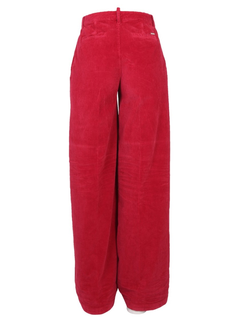 Dsquared2 Wide Leg Pants Rood