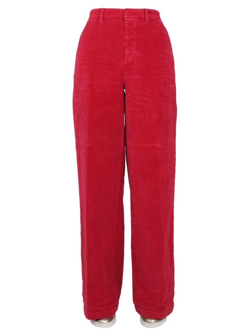 Dsquared2 Wide Leg Pants Rood