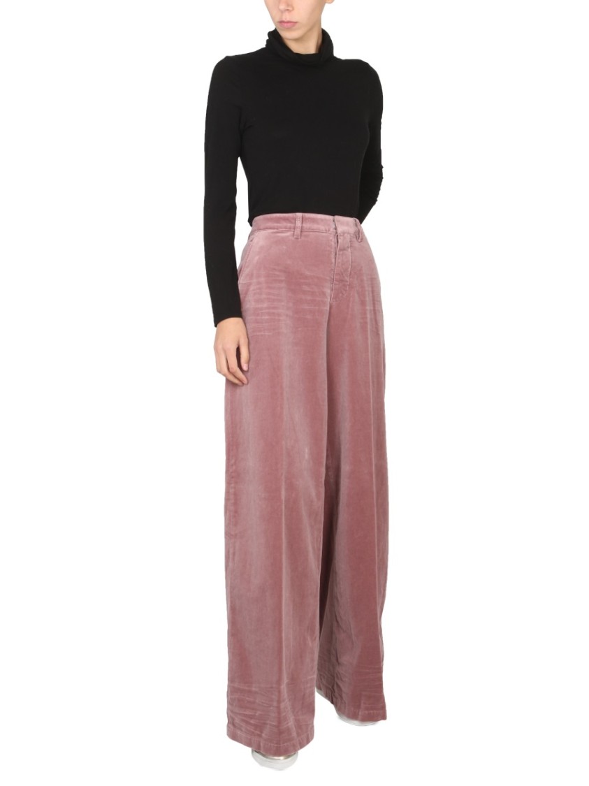 Dsquared2 High Waisted Wide Leg Pants Roze