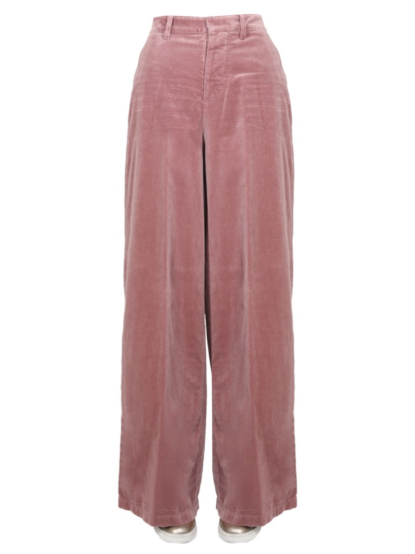 Dsquared2 High Waisted Wide Leg Pants Roze