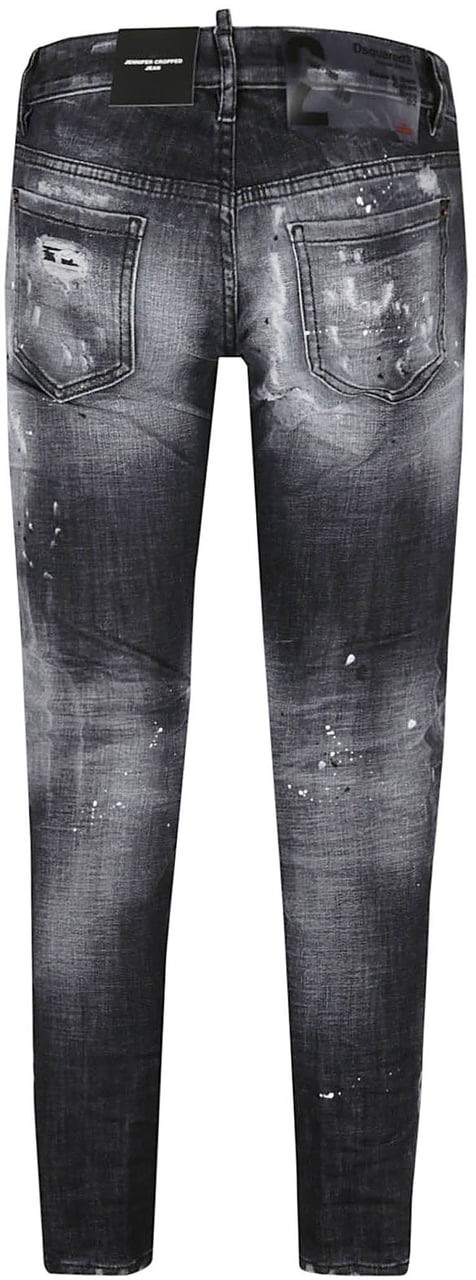 Dsquared2 Fitted Black Denim Jeans Grijs