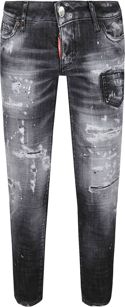 Dsquared2 Fitted Black Denim Jeans Grijs