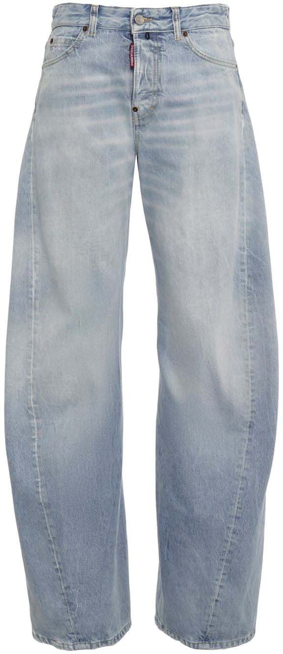 Dsquared2 Barrel leg jeans Blauw