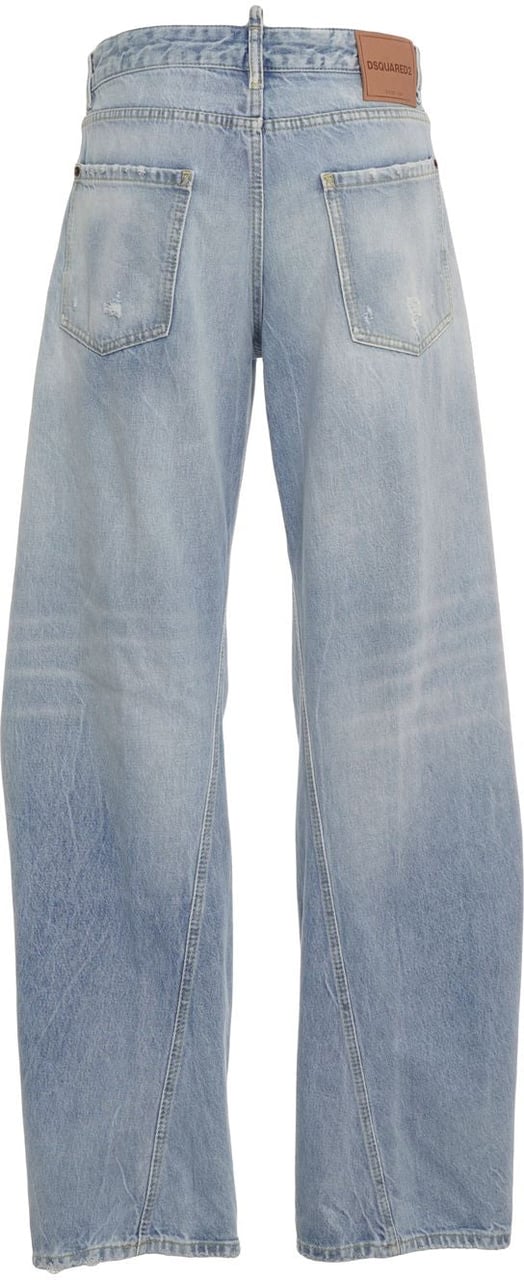 Dsquared2 Barrel leg jeans Blauw