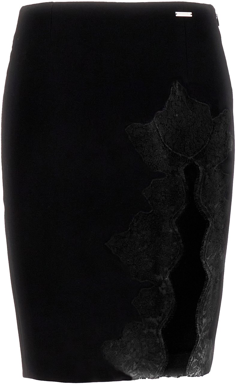 Dsquared2 Dsquared2 Black wool skirt Zwart