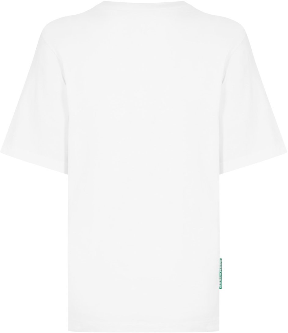 Dsquared2 Buddy Earth Logo T-shirt Wit