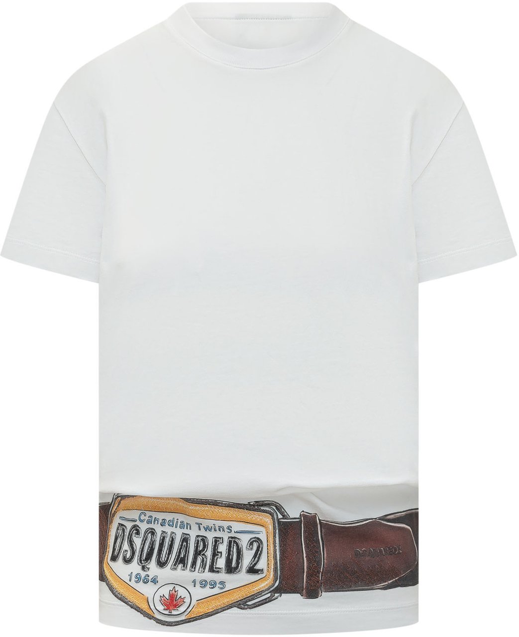 Dsquared2 T-shirt con Stampa Cintura Wit