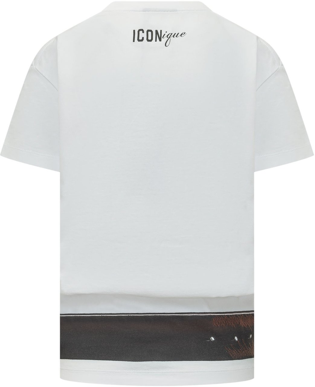Dsquared2 T-shirt con Stampa Cintura Wit