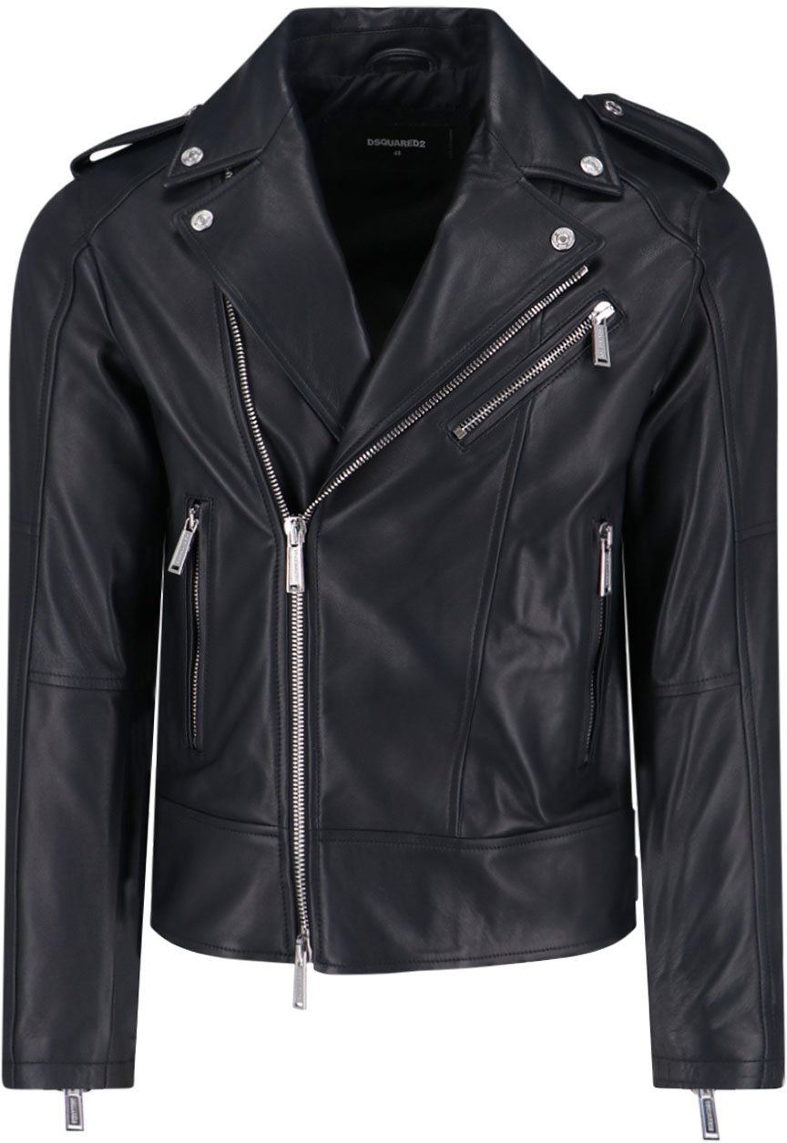 Dsquared2 'Biker' Jacket – Black Zwart