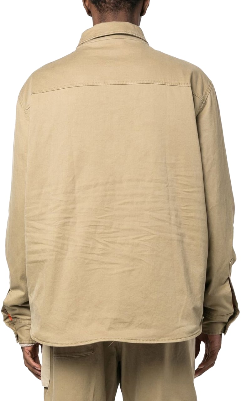 Dsquared2 Flap Pocket Padded Coach Jacket Beige