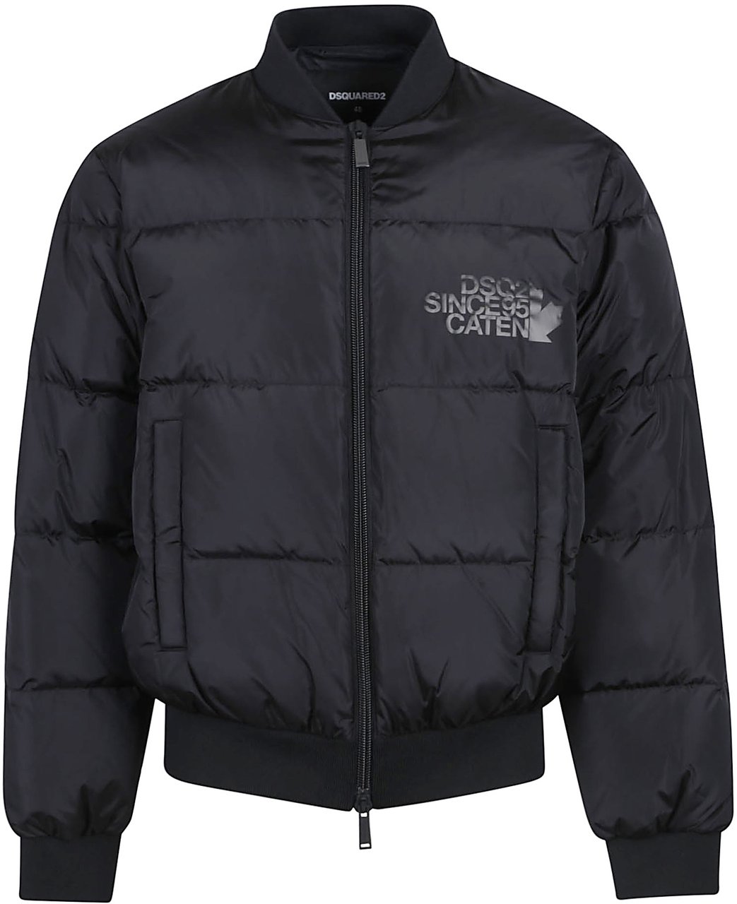 Dsquared2 Easy Puffer Bomber Jacket Black Zwart