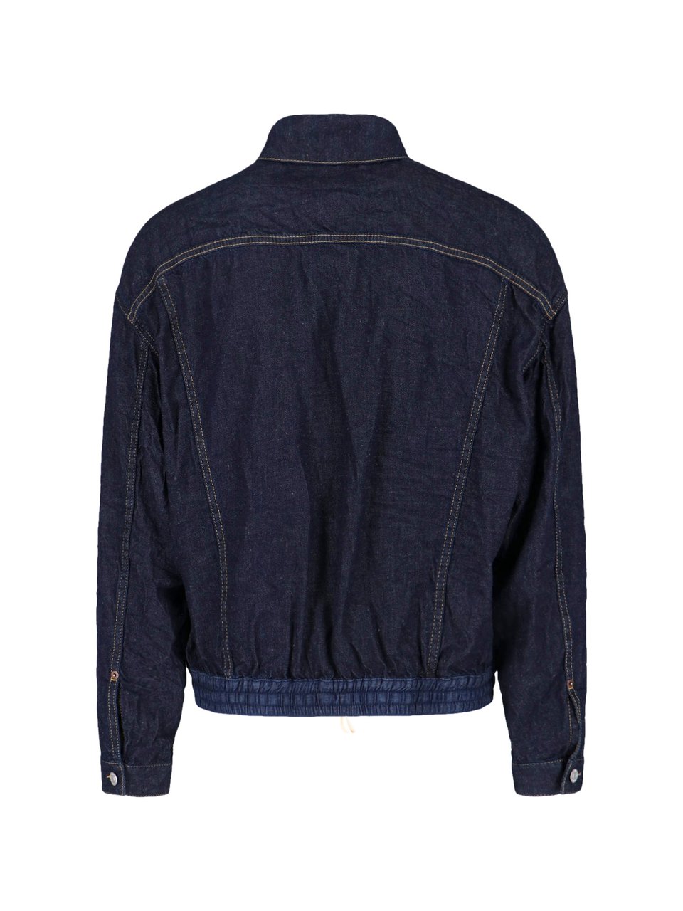 Dsquared2 Blue Cargo Denim Cotton Hemp Jacket Blauw