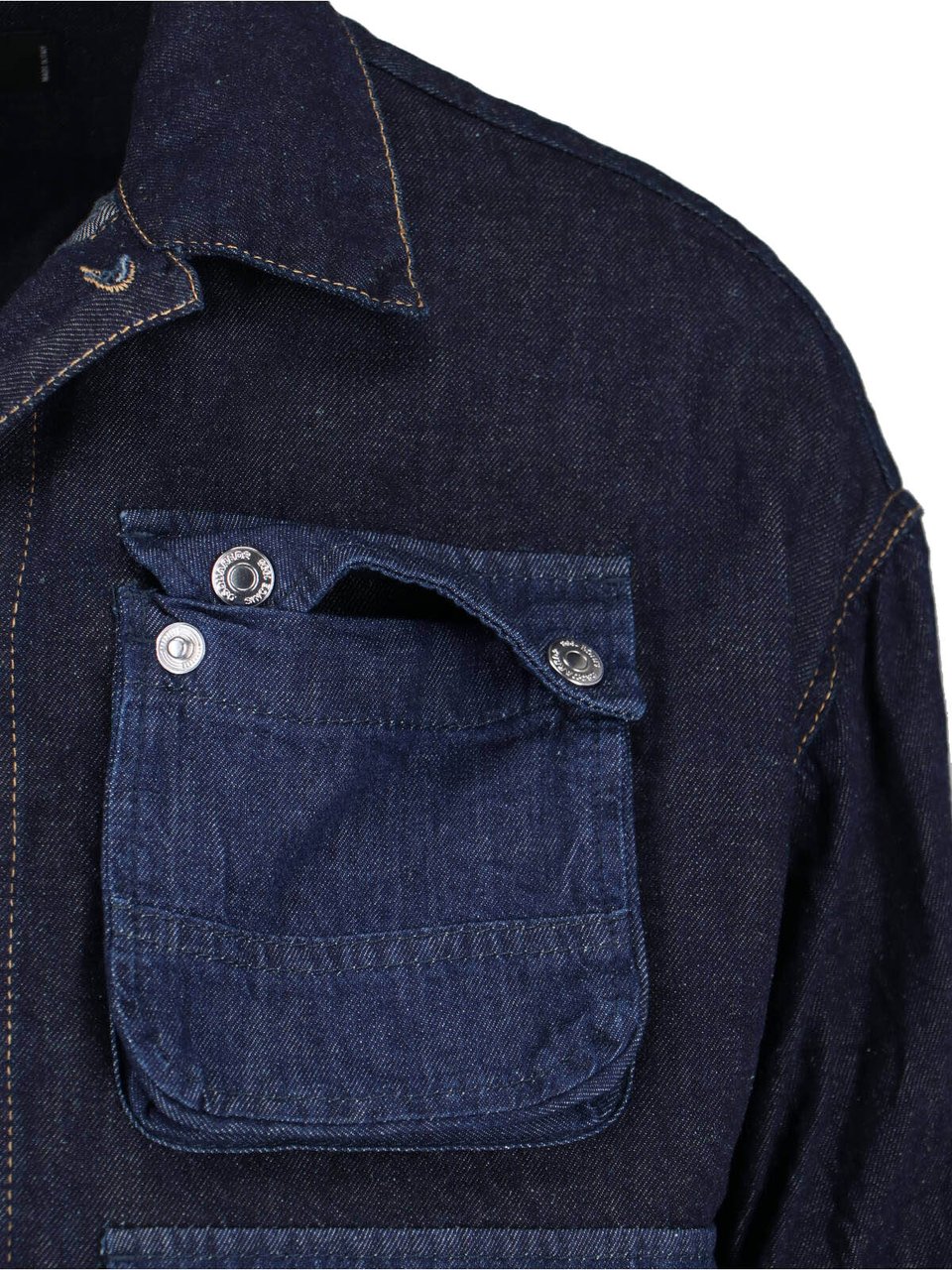 Dsquared2 Blue Cargo Denim Cotton Hemp Jacket Blauw