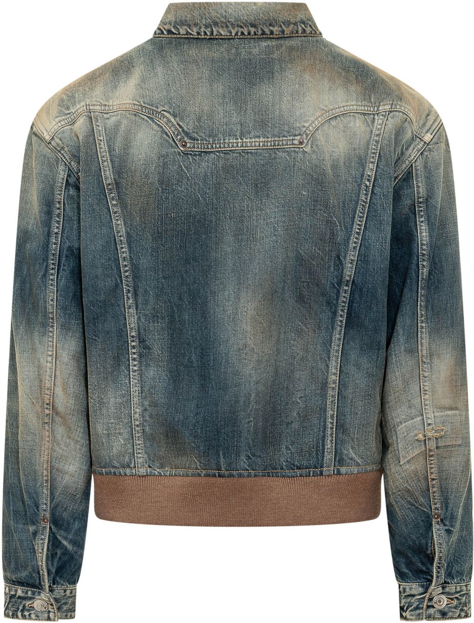 Dsquared2 Giacca in Denim con Ricamo Blauw