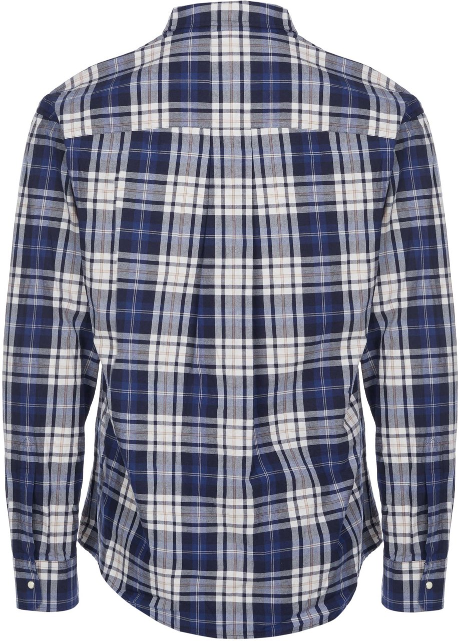Dsquared2 Hemd Check Drop blau Blauw