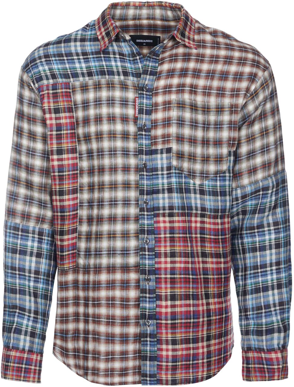 Dsquared2 Hemd Mix Check Drop mehrfarbig Divers