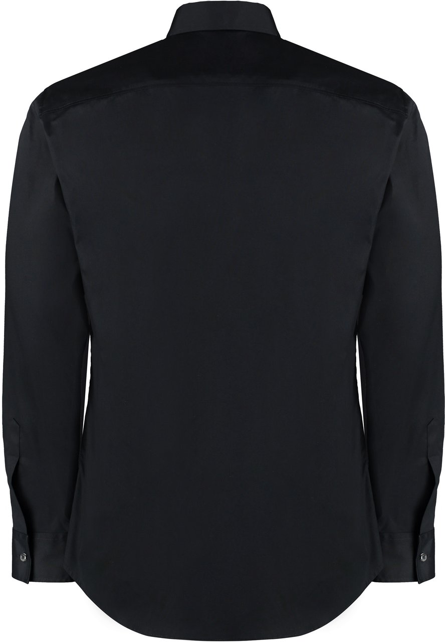 Dsquared2 Dan cotton shirt Zwart