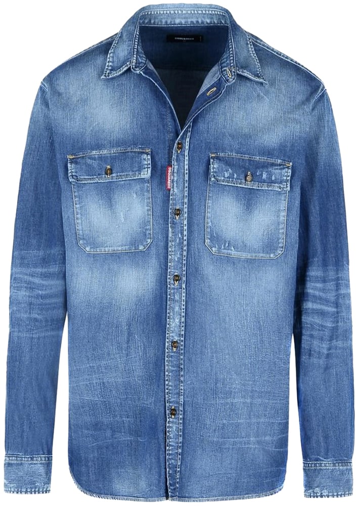 Dsquared2 Shirts Blue Blauw