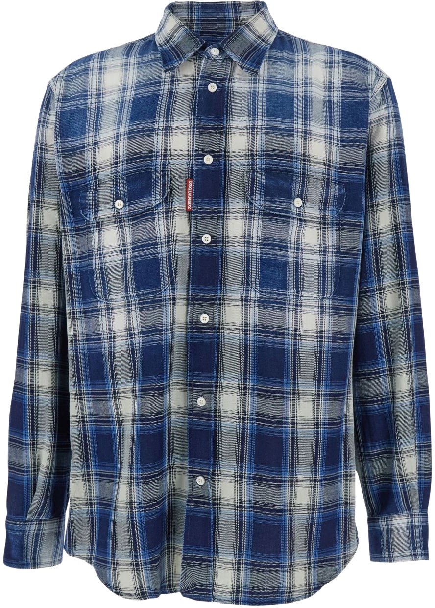 Dsquared2 Shirts Blue Blauw